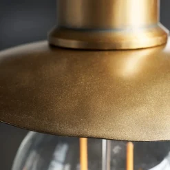 House Doctor Beleuchtung|Eingangsbeleuchtung|Lampenschirm, HDHatt, Antikmessing