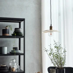 House Doctor Beleuchtung|Eingangsbeleuchtung|Lampenschirm, HDHatt, Antikmessing