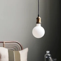 House Doctor Beleuchtung|Eingangsbeleuchtung|LED-Glühbirne, Mega Edison, Weiß