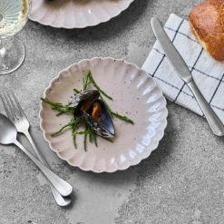 House Doctor Geschirr|Geschirr|Mittags-/Kuchenteller, HDScallop, Rose