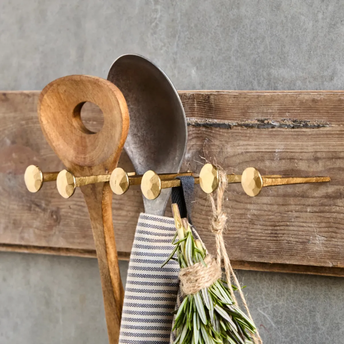 House Doctor Aufbewahrung|Aufbewahrung|Nagelhaken, HDWall, Messing-finish