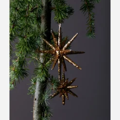 House Doctor Christmas Ornaments|Ornamente, HDSpike, Braun mit Glitzer