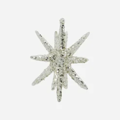 House Doctor Christmas Ornaments|Ornamente, HDSpike, Silber m. Glitzer