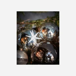 House Doctor Christmas Ornaments|Ornamente, HDSpike, Weiß mit funkeln