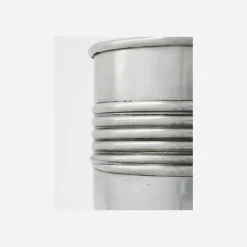 House Doctor Heimdekor|Blumentöpfe Und Übertöpfe|Pflanzer, HDGroove, Antiksilber-Finish