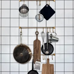 House Doctor Aufbewahrung|Aufbewahrung|Rack, HDHooks, Messing