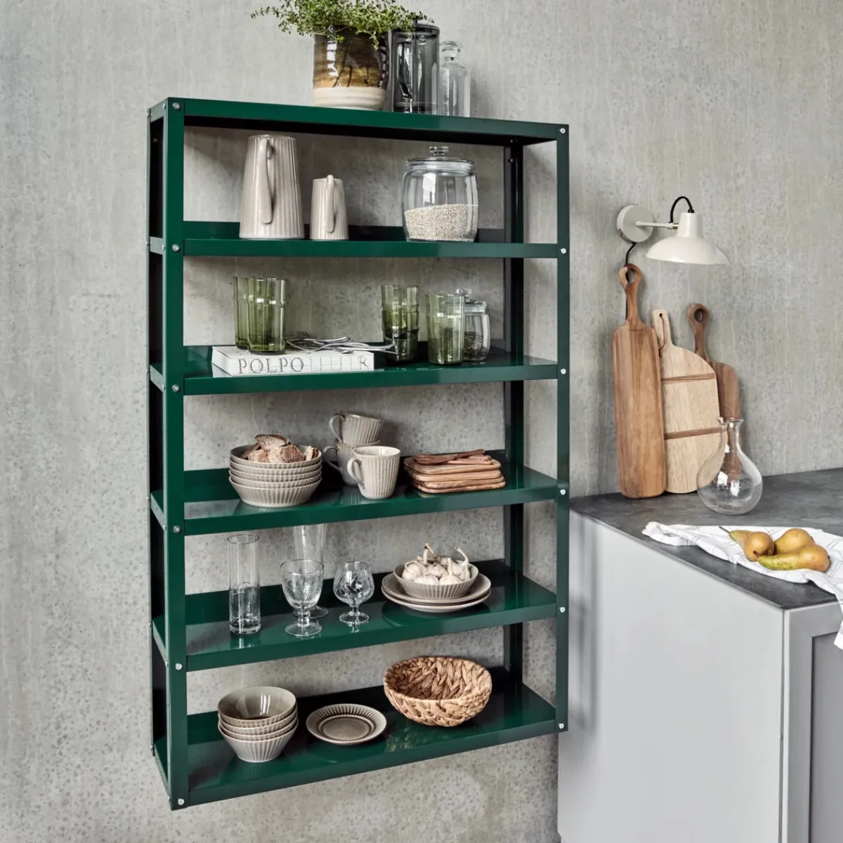 House Doctor Bücherschränke Und Regale|Bücherschränke Und Regale|Regal, HDUse, Dunkelgrün