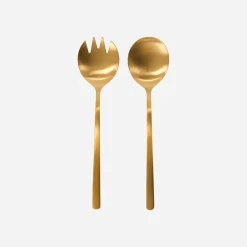House Doctor Geschirr|Geschirr|Salad servers, HDGolden, Golden
