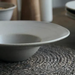 House Doctor Geschirr|Geschirr|Schüssel / Pastateller, Pion, Grau/ weiß