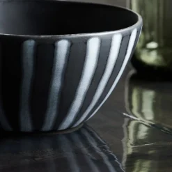 House Doctor Geschirr|Geschirr|Schüssel, HDLine, Schwarz/Braun