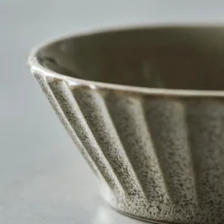 House Doctor Geschirr|Geschirr|Schüssel, HDPleat, Grau/braun