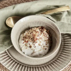 House Doctor Geschirr|Geschirr|Schüssel, HDPleat, Grau/braun