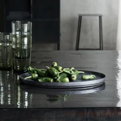 House Doctor Geschirr|Geschirr|Servierschale, HDPion, Schwarz/Braun