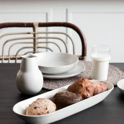 House Doctor Geschirr|Geschirr|Servierschale, Pion, Grau/ weiß