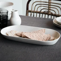 House Doctor Geschirr|Geschirr|Servierschale, Pion, Grau/ weiß