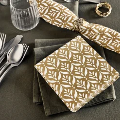 House Doctor Geschirr|Geschirr|Servietten, HDMento, Braun