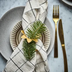 House Doctor Table Setting|Christmas Decor|Serviettenringe, HDRing, Antikes Messing-Finish