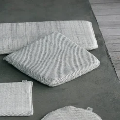 House Doctor Heimtextilien|Sitzpolster|Sitzkissen mit Füllung, Cuun, Schwarz/Weiß