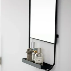 House Doctor Heimdekor|Spiegel|Spiegel mit Ablage, Chic, Schwarz