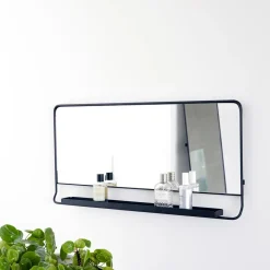 House Doctor Heimdekor|Spiegel|Spiegel mit Ablage, Chic, Schwarz