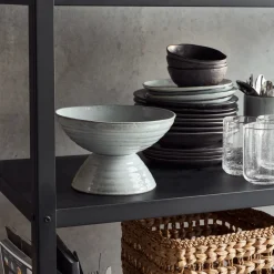 House Doctor Geschirr|Geschirr|Ständer, HDRustic, Grau/Blau