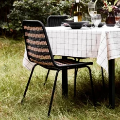 House Doctor Gartenmöbel|Gartenmöbel|Stuhl, HDHapur, Natur;Schwarz