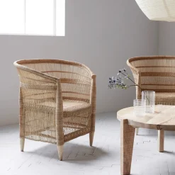 House Doctor Lounge-Stühle|Lounge-Stühle|Stuhl mit Armlehne, Rika, Natur