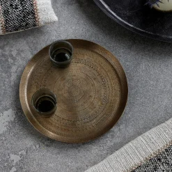 House Doctor Heimdekor|Tabletts|Tablett, Jhansi, Antikes Messing-Finish