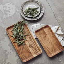 House Doctor Geschirr|Geschirr|Tabletts, HDWood, Natur