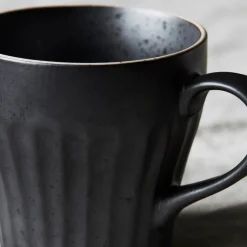 House Doctor Geschirr|Geschirr|Tasse, Berica, Schwarz