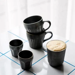 House Doctor Geschirr|Geschirr|Tasse, Berica, Schwarz