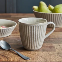 House Doctor Geschirr|Geschirr|Tasse, HDPleat, Grau/braun