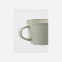 House Doctor Geschirr|Geschirr|Tasse m. Untertasse, HDPion, Grau/Weiß