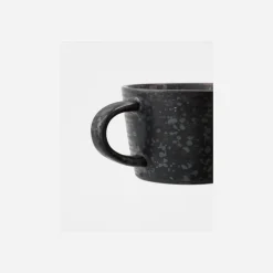 House Doctor Geschirr|Geschirr|Tasse m. Untertasse, HDPion, Schwarz/Braun