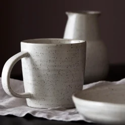 House Doctor Geschirr|Geschirr|Tasse, Pion, Grau/ weiß