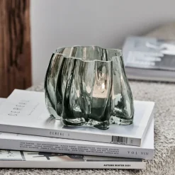 House Doctor Heimdekor|Teelichthalter Und Kerzenständer|Teelichthalter, HDCurva, Rauchgrau