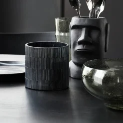 House Doctor Heimdekor|Teelichthalter Und Kerzenständer|Teelichthalter, HDGara, Schwarz