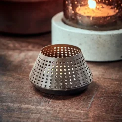 House Doctor Heimdekor|Teelichthalter Und Kerzenständer|Teelichthalter, HDMinis, Antikes Braun