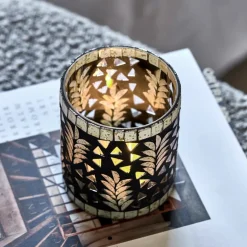 House Doctor Heimdekor|Teelichthalter Und Kerzenständer|Teelichthalter, HDPalm, Schwarz