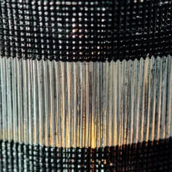 House Doctor Heimdekor|Teelichthalter Und Kerzenständer|Teelichthalter, HDStripe, Schwarz;Off-White