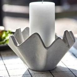 House Doctor Heimdekor|Teelichthalter Und Kerzenständer|Teelichthalter, HDVaso, Grau