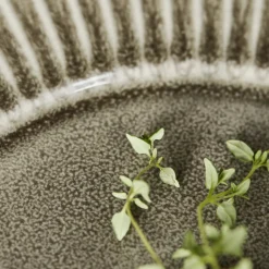 House Doctor Geschirr|Geschirr|Teller, HDPleat, Grau/braun