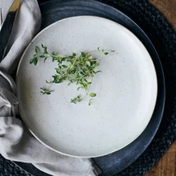 House Doctor Geschirr|Geschirr|Teller, Pion, Grau/ weiß