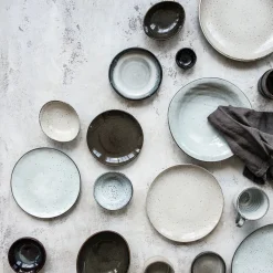 House Doctor Geschirr|Geschirr|Teller, Rustic, Grau/Blau