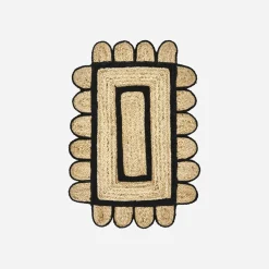 House Doctor Heimtextilien|Teppiche|Teppich, HDDenta, Schwarz;Natur