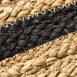 House Doctor Heimtextilien|Teppiche|Teppich, HDDenta, Schwarz;Natur