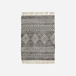 House Doctor Heimtextilien|Teppiche|Teppich, HDEthnic, Schwarz;Natur