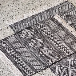 House Doctor Heimtextilien|Teppiche|Teppich, HDEthnic, Schwarz;Natur