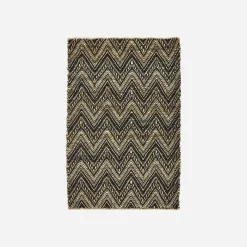 House Doctor Heimtextilien|Teppiche|Teppich, HDMonta, Schwarz;Natur