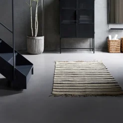 House Doctor Heimtextilien|Teppiche|Teppich, HDSima, Schwarz/Natur